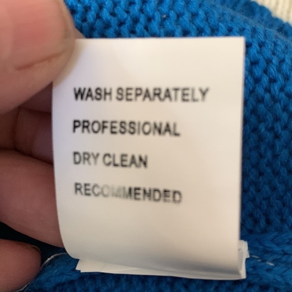 Misslook color block long sleeve sweater very good condition 4 color Sz Medium - Picture 5 of 5